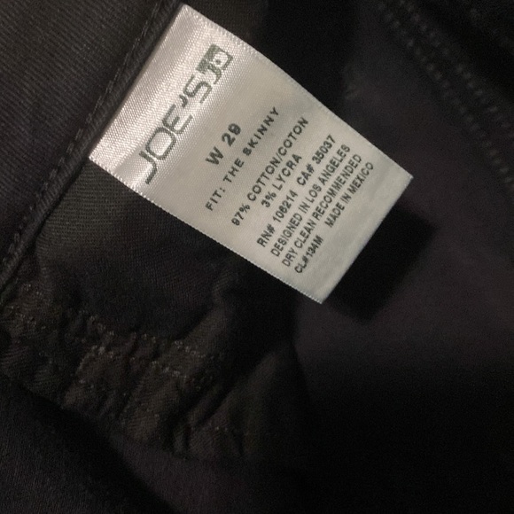 Joe’s jeans black stretch pants 29 EUC - Picture 3 of 8